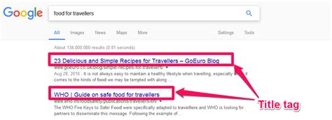 title tag examples.